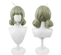 Anime Gushing Over Magical Girls Araga Kiwi Cosplay Wig Light Green Short Hair Halloween Party Role Play+Wig Cap