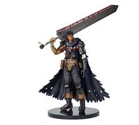 Anime Guts Figura Guts Battle Damaged Bloody Version Figura PVC Negro Espadachín Guts Modelo Estatua Juguete Oficina Colecciones Decoraciones Regalo