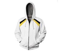 Anime Haikyuu - Chaqueta con capucha y capucha, Hinata Shoyo, Kozume Kenma con estampado de cremallera y manga larga, casual, con cordón, para unisex, Tipo 3, XL