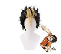 Anime Haikyuu !! Karasuno Nishinoya Yuu Peluca corta Cosplay Disfraz Pelo sintético resistente al calor Haikiyu Party Role Play Pelucas