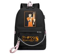 Anime Haikyuu Mochila Escolar para Adolescentes Niños, Karasuno Cosplay Hinata Shoyo Mochila Daypack Informal Grande, Mochila para Niño Mochilas Escolares para Primaria y Secundaria de Grados 3 a 9