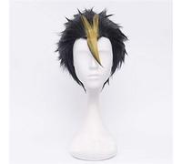 Anime Haikyuu !! Nishinoya Yuu Corto Negro y Rubio Pelo resistente al calor Cosplay Pelucas + Gorra de peluca gratis CHINA Nishinoya Yuu