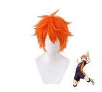 Anime Haikyuu !! Shoyo Hinata Cosplay peluca corta naranja fibra resistente al calor traje de pelo jugar pelucas + gorro de peluca