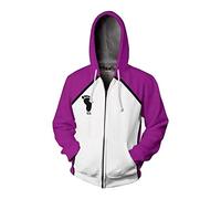 Anime Haikyuu - Sudadera con capucha Hinata Shoyo, Kozume Kenma estampada con cremallera, manga larga, casual, holgada, con cordón, unisex, Tipo 1, M