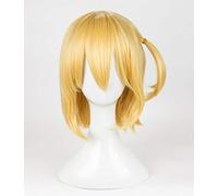 Anime Haikyuu !! Yachi Hitoka Cosplay Peluca Corta Rubia Pelo sintético resistente al calor Carnaval Fiesta Juego de roles Pelucas AZ-150
