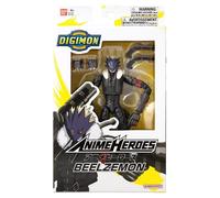 Anime Heroes Bandai Digimon Beelzemon Figura de acción | Figura de Anime articulada de Beelzemon de 6.5 Pulgadas de Alto con Juego Extra de Manos y Accesorios | Figura Coleccionable de Digimon de