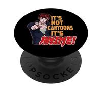 Anime, Hombres Chicos, No Son Dibujos Animados Es Anime, Manga, Gracioso PopSockets PopGrip Adhesivo