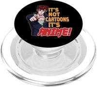 Anime, Hombres Chicos, No Son Dibujos Animados Es Anime, Manga, Gracioso PopSockets PopGrip para MagSafe