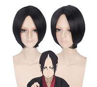 Anime Hoozuki no Reitetsu HOZUKI cosplay peluca Nana parte media corta negro Cosplay pelucas de pelo sintético + peluca gorra talla única peluca PL-313