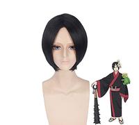 Anime Hoozuki No Reitetsu HOZUKI Short Black Wig Cosplay Costume Nana Middle Part Synthetic Hair Wigs for Men