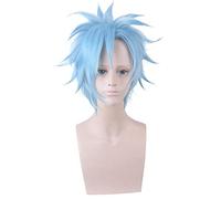 Anime ID: INVADED Akihito Narihisago Cosplay Peluca Azul Estilo Sintético Resistente al calor Halloween Juego de roles Pelucas PL-294