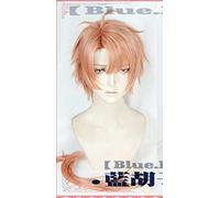 Anime IDOLiSH7 Seven Cosplay Izumi Mitsuki peluca corta mullida en capas pelo sintético para adultos ajustable Halloween juego de roles peluca corta y 40 cm