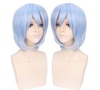 Anime IDOLiSH7 Tamaki Yotsuba cosplay Peluca Resistente al calor azul corto Pelo sintético Tamaki Yotsuba Cosplay Disfraz Pelucas + Peluca Cap Talla única Yotsuba Peluca PL-614