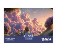 Anime Illustration of The Universe 1000 Piezas Cartón Rompecabezas Fairy Tale Homes Imágenes Vibrantes Juego Familiar Puzzle para Niños Pequeños 52x38cm/1000pcs