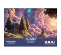 Anime Illustration of The Universe 1000 Piezas Cartón Rompecabezas Fairy Tale Homes Imágenes Vibrantes Juego Creativo Puzzle para Adultos Y Niños 70x50cm/1000pcs