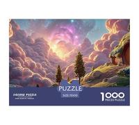 Anime Illustration of The Universe 1000 Piezas Cartón Rompecabezas Fairy Tale Homes Imposible, Difícil Juego Creativo Puzzle para Adultos Y Niños 70x50cm/1000pcs