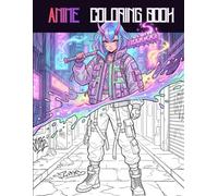 Anime Illustrations Coloring Book: Mythology & Dark Fantasy Streetwear | 50 Unique Designs for Teens and Adults