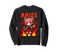 Anime Inicio Signo Aries Demon Girl Fire Sudadera
