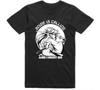 Anime IS Calling and I Must GO T Shirt Black L