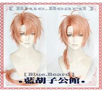Anime Izumi Mitsuki IDOLiSH7 Seven Cosplay Peluca Naranja Rosa Peluca de base corta Desmontable Cola de caballo Peluca de pelo sintético + Gorra de peluca gratis Talla única B