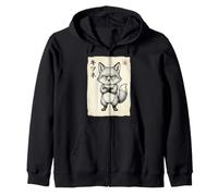 Anime Japón Samurai Tatuaje K-Pop Y2K Manga Geisha Kawaii Sudadera con Capucha