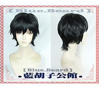 Anime japonés BANANA FISH Cosplay peluca Eiji Okumura negro corto hombres pelo sintético para adultos + gorro de peluca gratis