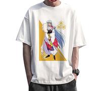 Anime japonés Inuyasha no Killsumaru Algodón Creativo Cool Tendencia Impreso Camiseta de Manga Corta