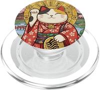 Anime japonés Maneki Neko Lucky Cat Cute Kawaii Cats PopSockets PopGrip para MagSafe