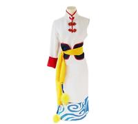 Anime japonés/Silver Soul Kagura Yato Disfraz/Peluca/Cabo Kagura Vestido chino Cosplay Vestido de talla única Vestido y cinturón