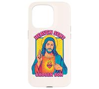 Anime Jesús Sagrado Corazón Cristiano Retro Pop Art Carcasa para iPhone 15 Pro