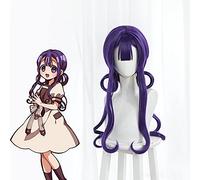 Anime Jibaku Shounen Hanako Kun Cosplay Peluca Akane Kwai Púrpura Largo Resistente Al Calor Peluca Sintética Fiesta Disfraz Pelucas