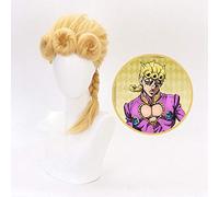 Anime Jojo's Bizarre Adventure Golden Wind Cosplay Peluca Jojo No Kimyou Na Bouken Giorno Giovanna Yellow Carnival Disfraz Pelucas KUQX803