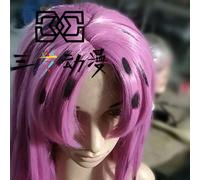 Anime JoJo's Bizarre Adventure Golden Wind Diavolo Super Restaurar pelo largo Cosplay disfraz peluca estilo pelo talla única peluca