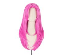 Anime JOJO's Bizarre Adventure Golden Wind Diavolo Wigs Long Rose Red Heat Resistant Synthetic Hair Cosplay Wigs + Wig Cap