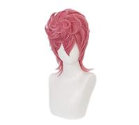 Anime JOJO's Bizarre Adventure Golden Wind Trish Una Peluca Cosplay Disfraz JOJO Resistente al Calor Pelucas de Cabello + Gorro de Peluca