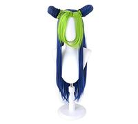 Anime Jojo's Bizarre Adventure Jolyne Cujoh Kujo Peluca Larga Cosplay Peluca Dorada Viento Azul Verde Trenzas JOJO No Kimyou Na Bouken Hair