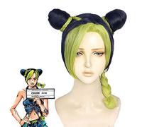 Anime JOJO's Bizarre Adventure Jolyne Kujo Jolyne Cujoh Peluca Cosplay Disfraz Pelucas de pelo sintético resistente al calor + Gorra de peluca