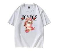 Anime JoJo's Bizarre Adventure Verano Algodón Cuello Redondo Manga Corta Personalizada Impresa Casual Suelta Camiseta Estudiante