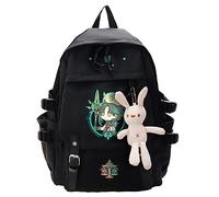 Anime Juego Genshin Impact Mochila escolar Kaedehara Kazuha Mochila informal Kamisato Ayaka Bolsa para computadora portátil para estudiantes Raiden Shogun Bolsa para la universidad