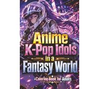 Anime K-pop Idols in a Fantasy World coloring Book for Adults: 50 One-Sided Illustrations with Magical Idol Scenes, Cool Characters, Dreamy Outfits, ... K-Pop Coloring Book for Adults and Teens)