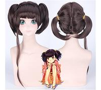 Anime Kabaneri Of The Iron Fortress Mumei Peluca De Cosplay Para Fiesta De Halloween Cabello Sintético Marrón Con Doble Cola De Caballo Pelucas Mumei