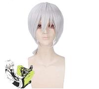 Anime Kagerou Project MekakuCity Actors cosplay peluca HOMBRES Plata Blanco Cabello sintético Konoha haruka Cosplay Pelucas + peluca cap Peluca Cap Project MekakuCity A PL-304