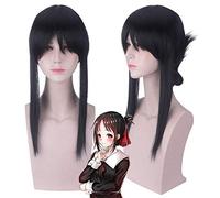 Anime Kaguya sama Love is War Cosplay Accesorios para disfraces Kaguya Shinomiya Chika halloween cosplay peluca Chica cabello negro + peluca gorra L peluca PL-155