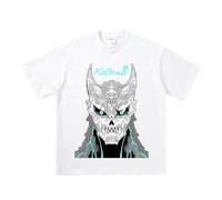 Anime Kaiju No. 8 - Camiseta de manga corta con estampado de anime Hibino Kafka, camiseta de manga corta para verano, casual, cuello redondo, algodón, Tipo 1, 3XL