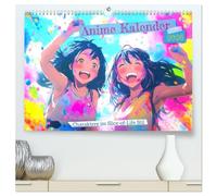 Anime Kalender - Charaktere im Slice-of-Life Stil (hochwertiger Premium Wandkalender 2026 DIN A2 quer), Kunstdruck in Hochglanz: Szenen mit ... Farben und inspiriert vom japanischen Leben.