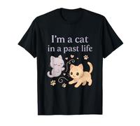 Anime Kawaii Ghost Cat Past Life Cat Lover Gráfico Camiseta