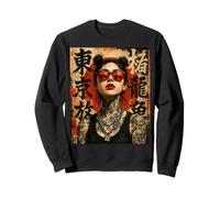 Anime Kawaii Japanese Samurai Geisha Tattoo K-Pop Y2K Manga Sudadera