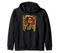 Anime Kawaii Japanese Samurai Geisha Tattoo K-Pop Y2K Manga Sudadera con Capucha