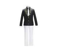 Anime Kibutsuji Muzan Cosplay Disfraz Camisa Chaqueta Sombrero Pantalones Conjunto De Traje De Halloween,M-Black