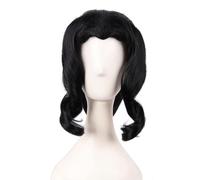 Anime Kibutsuji Muzan Cosplay Peluca, Mujeres Negro Pelo Corto Halloween Disfraz Fiesta Juego De Rol